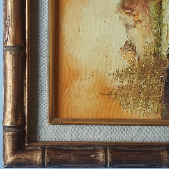 Vintage Art - Landscape Oil on Canvas By MARINO 🖌 - Picture 4 of 16